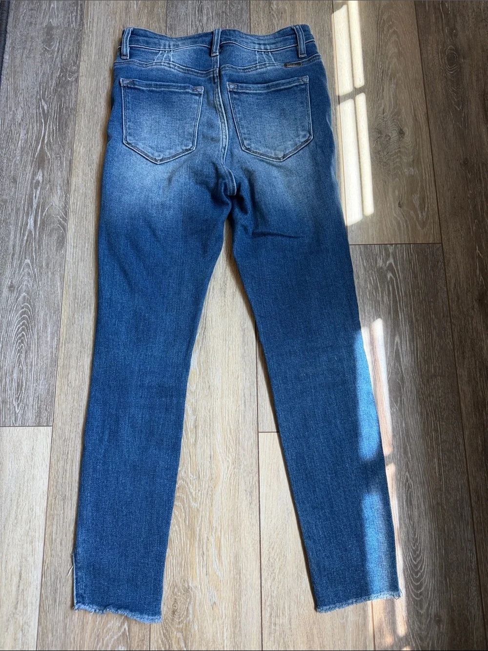 KanCan Dark Blue Distressed Skinny Jeans - Picture 5 of 5